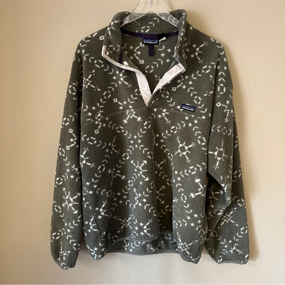 Patagonia Other - Rare Vintage Aztec Patagonia Synchilla Green Mens Size Large 1994 Fleece